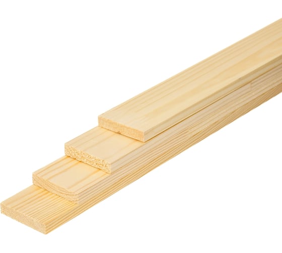 Брусок Timber&Style 10x50x1000мм, сращенный, 4 шт., сорт экстра, сосна TSM10501004 1