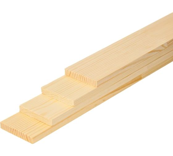 Брусок Timber&Style 10x60x1000мм, сращенный, 4 шт., сорт экстра, сосна TSM10601004