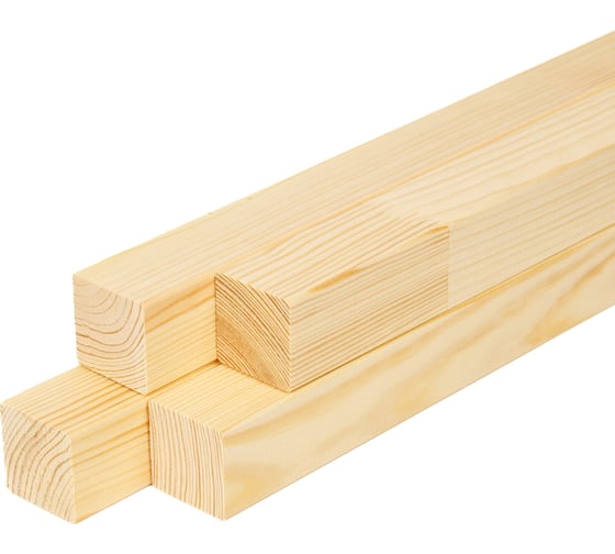 Брусок Timber&Style 30x30x1000мм, 4 шт, сращенный, сорт экстра, сосна TSM30301004