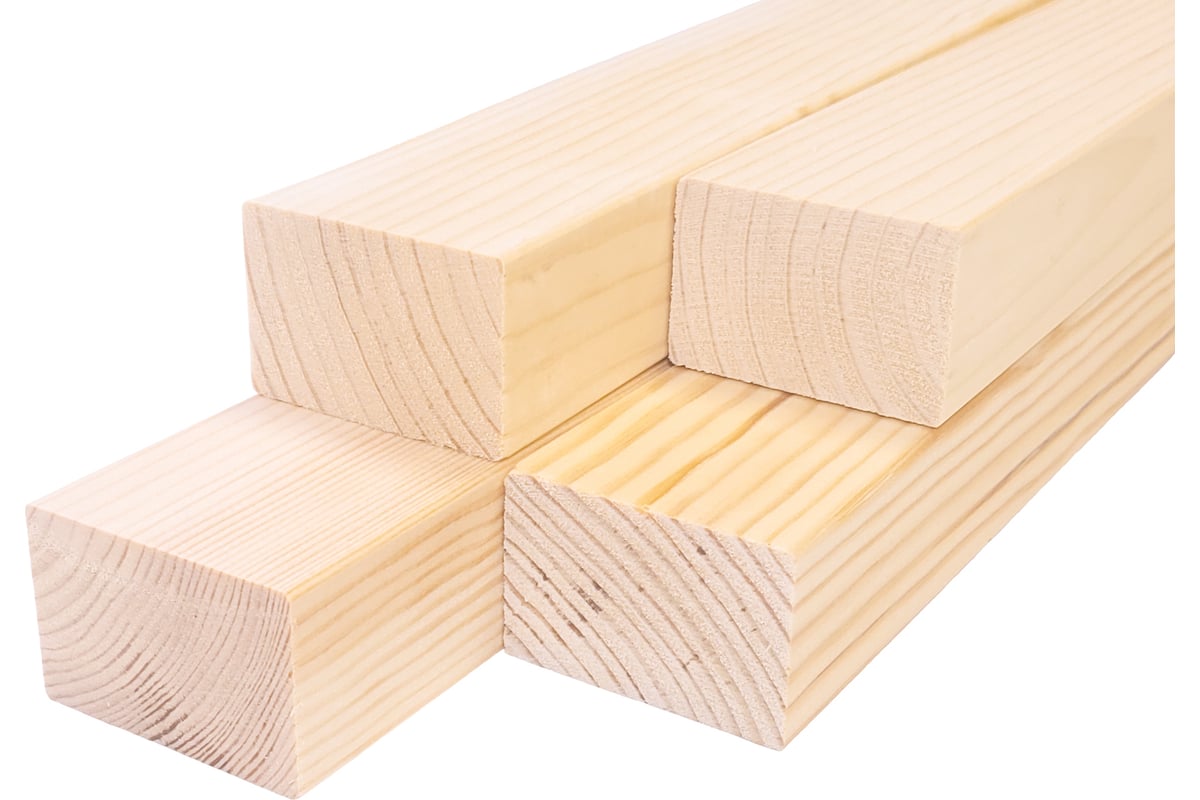 Брусок Timber&Style 40x60x2200мм, 4 шт, сращенный, сорт экстра, сосна ...