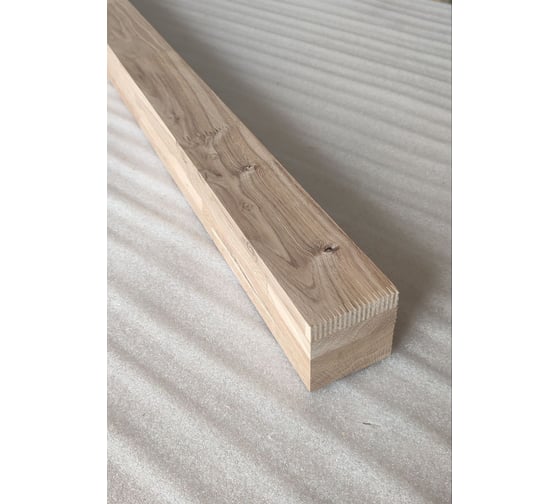 Брус MW 1 шт., 75x75x3000, дуб клееный, Рустик сорт В-С конструкционный ДБК75753000-Рустик-ВС-К