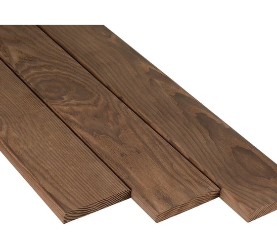 Прямой планкен Thermodecking термоясень, 20x75x2200 мм, сорт 0-1, в упаковке 4 шт. 4687202452309 1