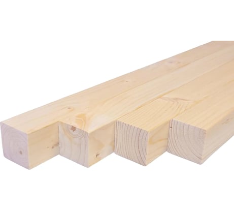 Профилированный брусок Timber&Style массив хвоя сорт АВ, 40x40x2000 мм TSAB40402004