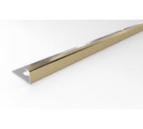 Внешний профиль для кафеля Лука 2700.042 шампань 12 мм, вибрации, нержавеющая сталь AISI 304 УТ000079794