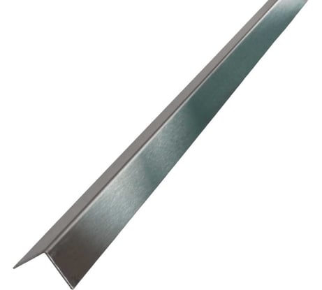 Внешний угловой профиль из нержавеющей стали РУССКИЙ ПРОФИЛЬ сатин РПН-У01 20x20 С 2,7м 4680427117794