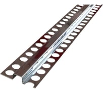 Разделительный профиль из нержавеющей стали РУССКИЙ ПРОФИЛЬ полированный РПН-22 15x10 П 2,7м 4680427117008