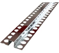 Разделительный профиль из нержавеющей стали РУССКИЙ ПРОФИЛЬ полированный РПН-22 15x15 П 2,7м 4680427117046