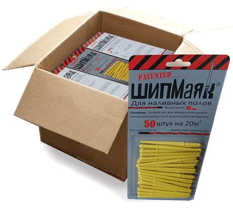 Шипмаяк для наливного пола Damos h70 (50шт)-54уп 710175