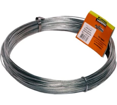 Проволока увязочная оцинкованная КРЕПКО-НАКРЕПКО d2,0, 50 м/п 43701