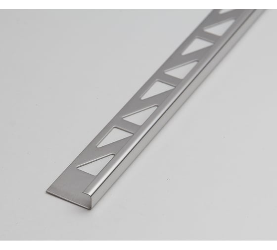 Профиль для плитки Волшебная палочка внешний MSK 08NS.2700.001 8мм 2,7м нерж сталь УТ000078272