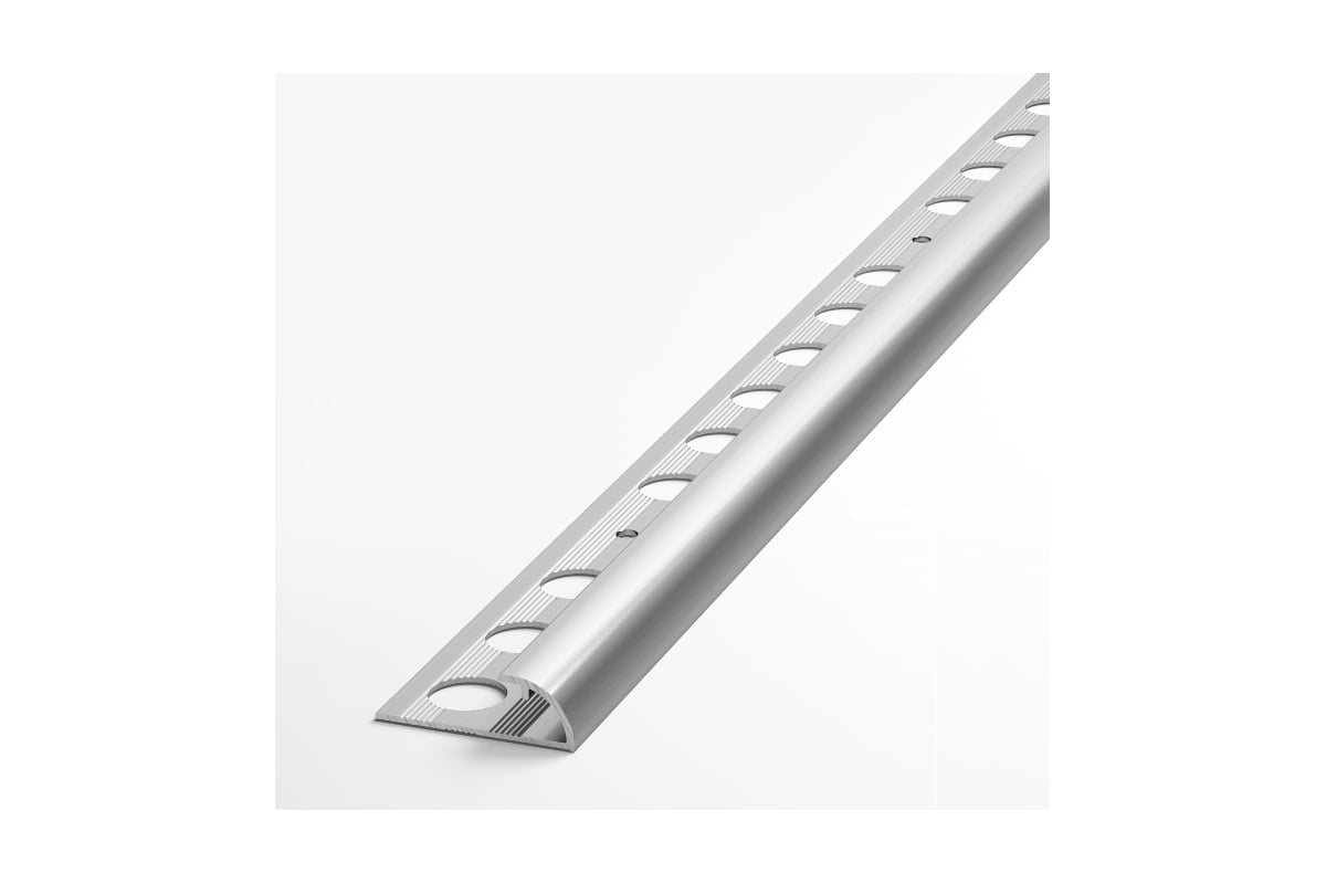 Профиль для плитки ЛУКА алюминиевый окантовочный, 7 мм, 2.7 м ...