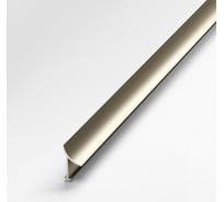 Профиль для плитки ЛУКА алюминиевый внутренний, 2.7 м, анодированный, шампань УТ000024577