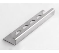 Профиль для плитки ЛУКА из нержавеющей стали 12 мм, 2.7 м, сатинированный УТ000039816