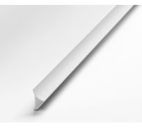 Профиль окантовочный внутренний алюминиевый ЛУКА 10 мм, 2,7 м, Белый УТ000021584