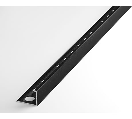 Профиль окантовочный L-образный алюминиевый ЛУКА 15 мм, 2,7 м, 5 шт, Черный УТ000028005