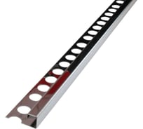 Окантовочный профиль из нержавеющей стали РУССКИЙ ПРОФИЛЬ РПН-04 12 серебро полировка 0,5мм AISI 201 2,7м 4680427162954