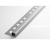 Профиль окантовочный под плитку ЛУКА (10 мм, 2,7 м, нержавеющая сталь) УТ000039171