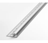 Профиль внешний алюминиевый для плитки ЛУКА (5 шт, 9 мм, 2,7 м, анодированный, Черный) УТ000046779