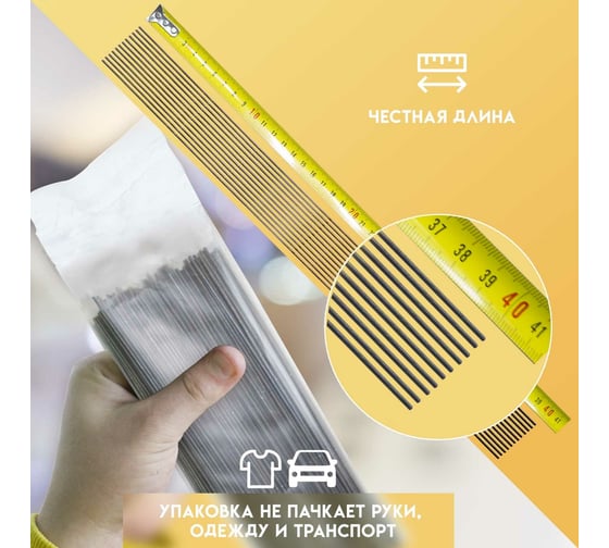Вязальная проволока в прутках Delta-Park (400 мм; 250 шт.; термообработанная; мягкая; диаметр 1.4 мм) ГОСТ 3282-74 provoloka250_14