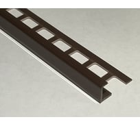 Наружный профиль для плитки DECONIKA 12 мм, 2.5 м, 019-G Коричневый глянец Д-Пл12-Н 019-0 КОР-Г