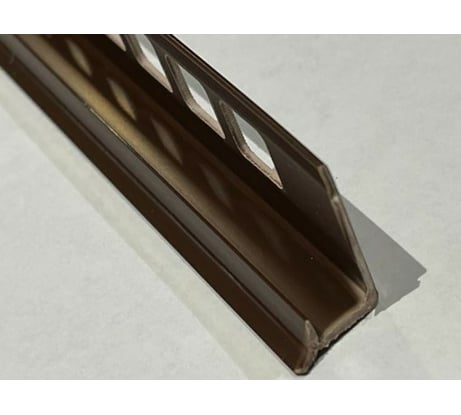 Внутренний профиль для плитки DECONIKA 8 мм, 2.5 м, 019-G Коричневый глянец Д-Пл8-В 019-0 КОР-Г