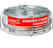 Стальная оцинкованная проволока Стройбат 2 мм х 30 м 2718417