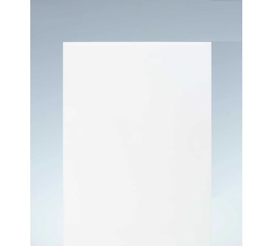 Оргстекло Papa Plastic белое, светорассеивающее, 40х30 см, 4 мм, 1 лист. BEL-40-30-4