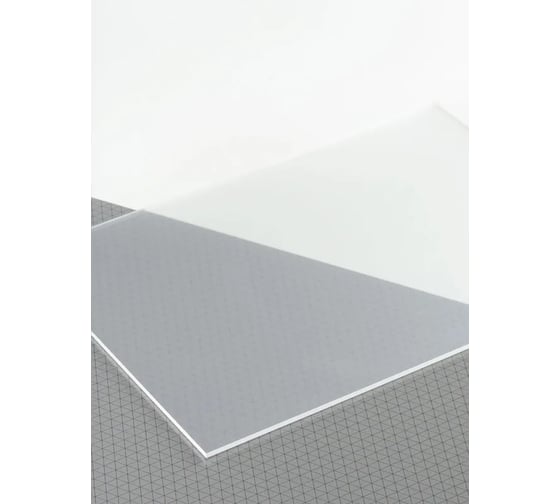 Оргстекло Papa Plastic матовое, сатинированное, литое, 20х15 см, 3 мм, 1 лист. SATIN-20-15-3