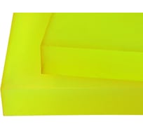 Полиуретан листовой EBF 80 мм (500х500 мм, 22.8 кг, жёлтый) 4657848900182