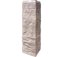 Угол наружный к фасадной панели FINEBER Блок, светло-коричневый 589x155 мм, 4 шт., FB.F.BL.b1.E.42.4