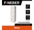 Угол наружный к фасадной панели FINEBER Блок, молочно-белый 589x155 мм, 9 шт., FB.F.BL.b1.E.46 1