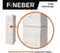 Угол наружный к фасадной панели FINEBER Блок, молочно-белый 589x155 мм, 9 шт., FB.F.BL.b1.E.46 3