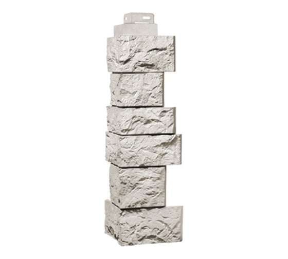 Угол наружный FINEBER Камень дикий, жемчужный 485x143 мм, 4 шт., FB.FP.WLD.OC.16.4 1