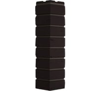 Угол наружный FINEBER Кирпич Баварский, тёмно-коричневый 589x155 мм, 9 шт., FB.FP.BVR.OC.13