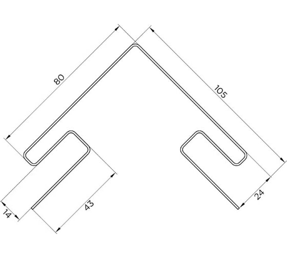 Наружный угол FINEBER к сайдингу BrickHouse, белый 80x105 мм, 5 шт., FB.S.BR.OC.Wh.3000