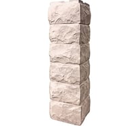 Угол наружный FINEBER к фасадной панели Скол 3D-Facture, светло-бежевый 589x146 мм, 9 шт., FB.FP.DA.OC.SK.3DF.cLbe