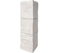 Угол наружный FINEBER к фасадной панели Блок, молочно-белый 589x155 мм, 4 шт., FB.F.BL.b1.E.46.4