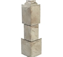 Угол наружный FINEBER Камень дикий, мелованный белый 485x143 мм, 10 шт., FB.F.S.W.c1.E.23-1