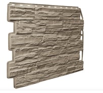 Фасайдинг FINEBER Дачный Скол 3D-Facture, дымчатый, шт 795x595 мм, 10 шт., 0,41м² FB.FP.DA.SK.3DF.cSm