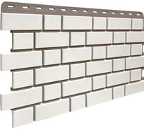 Фасадная панель FINEBER Кирпич KLINKER, белый 1126x474 мм, 10 шт., 0,46м² FB.FP.KLR.01