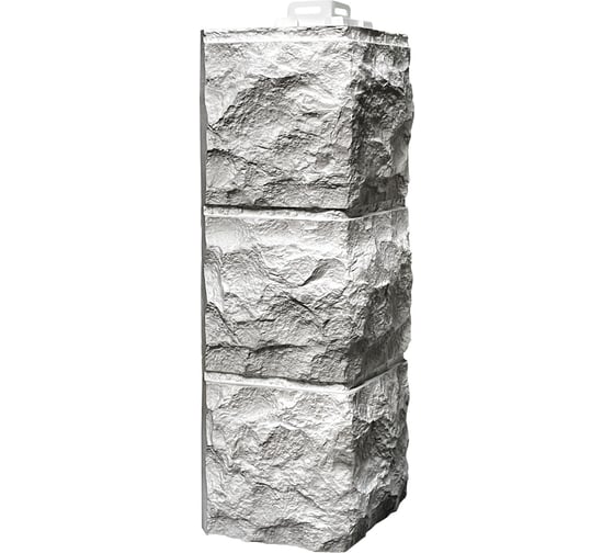 Угол наружный к Фасайдингу FINEBER Дачный Доломит, светло-серый, 4 шт FD.E.DLM.a1.23-1.4