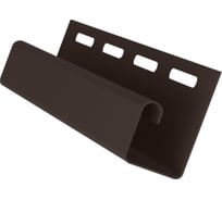 Профиль Grand Line J Standart 1.5м, коричневый, 10шт 754922