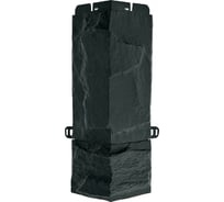 Наружный угол к фасадным панелям коллекции ГРАНИТ ЭКО Альта Профиль, ГРАФИТ, 474?169 мм, 10 шт/уп, 8758