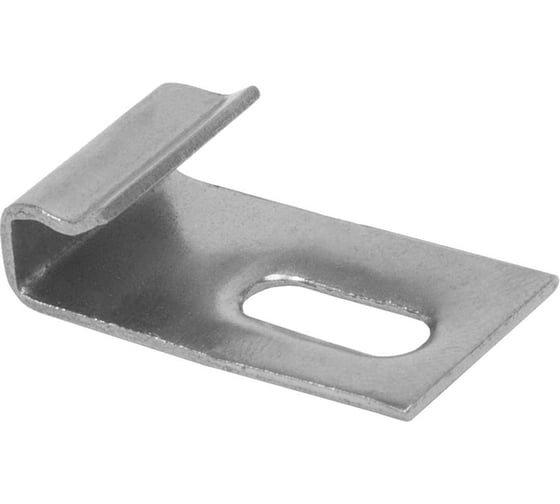 Стартовая клипса Grinder deco нерж. сталь для монтажа фасадной панели 300 ДПК скрытый крепеж, неокрашенная, 7х15х29 мм, упаковка 20 шт. FP 13 1