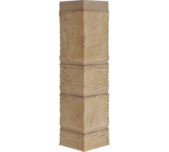 Наружный угол к фасадным панелям Альта Профиль коллекции КАМЕНЬ ЖЕЛТЫЙ 7275 1