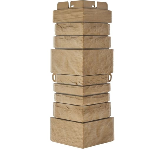 Наружный угол к фасадным панелям Альта Профиль СКАЛИСТЫЙ КАМЕНЬ КАВКАЗ 6381 1