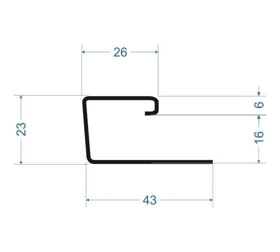 J-профиль Docke Premium сливки PSJP-1047
