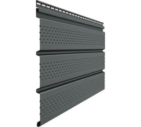 Перфорированный софит Docke Premium графит PSTR-1086