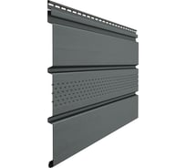 Софит с центральной перфорацией Docke Premium графит PSTT-1086