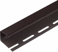 J-профиль к сайдингу PROFBUILD акрил коричневый 51607